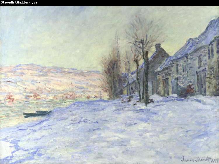 Claude Monet Lavacourt: Sunshine and Snow